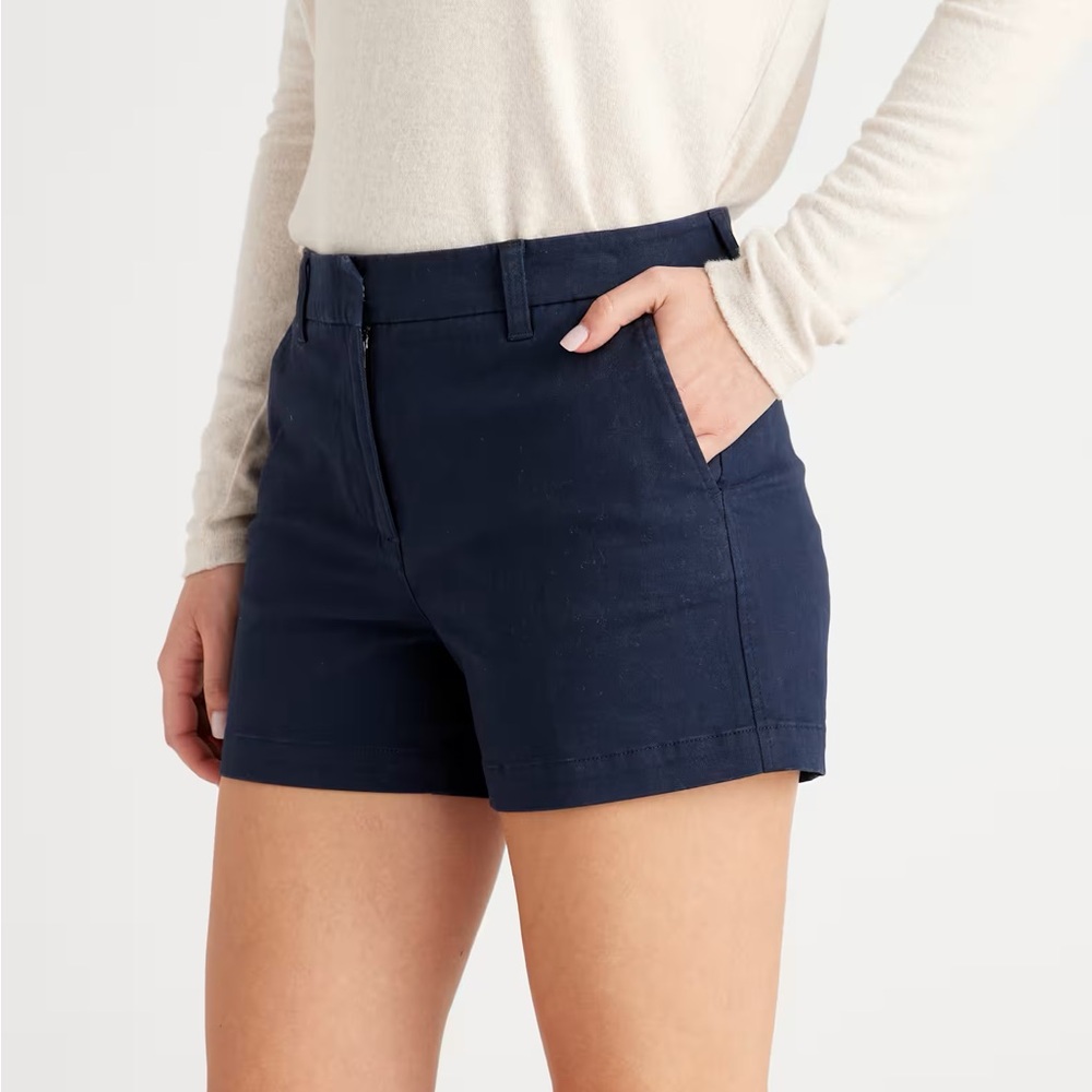 Zara Blue High Waist Tailored Shorts